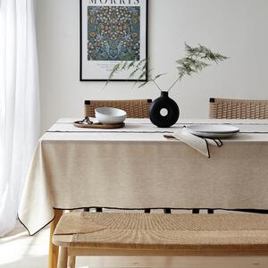 Contrast Stitch Table Runner Natural