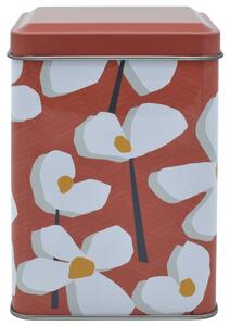 Elements Lena Metal Kitchen Canister Coral