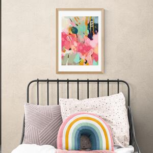 East End Prints Lune Tombee Sur Terre Print MultiColoured