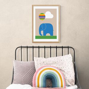 East End Prints Elephant Print MultiColoured