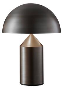 Oluce Atollo table lamp, dimmable, Ø 38 cm, bronze