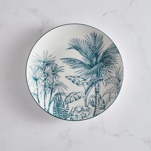 Luxe Palm Side Plate Teal (Blue)