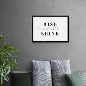 Rise and Shine Print Black and white