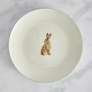 Homestead Hare Porcelain Dinner Plate White