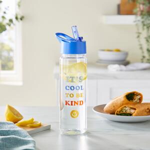 It's Cool to Be Kind 620ml Water Bottle Clear