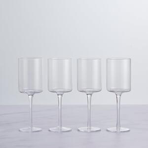 Set of 4 Montreal White Wine Glasses Clear