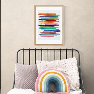 East End Prints Colourful Stripes Print MultiColoured