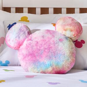Mickey Rainbow 3D Head Cushion Pink