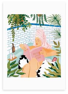 East End Prints How To Have a Spa Day at Home Print MultiColoured