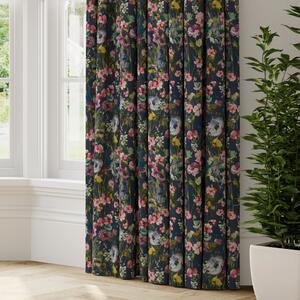 Wild Meadow Linen Made to Measure Curtains Pink/Green