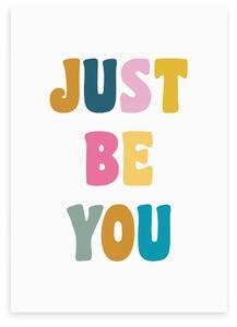 East End Prints Just Be You Print MultiColoured