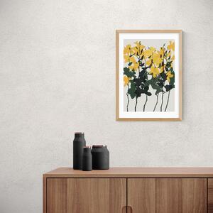 East End Prints Orchids 7 Print Yellow