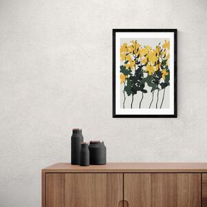Orchids 7 Print Yellow