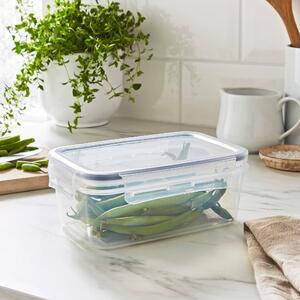 Clip Lock Rectangle Container 900ml Clear