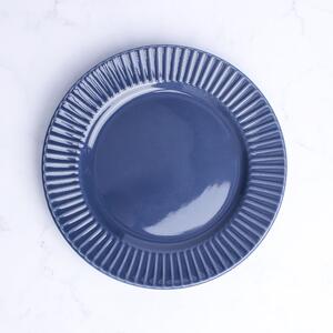 Hampton Side Plate, Ink Blue Blue
