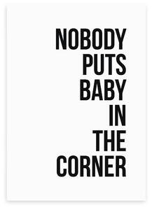 East End Prints Baby in the Corner Print Black/White