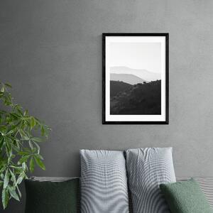East End Prints Mountains in the Shades of Grey Print Black/Grey