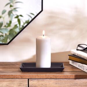 Candle Plate, 20cm Black