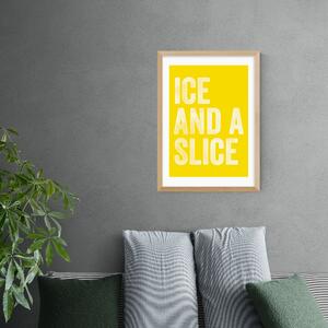 Ice and Slice Print Yellow