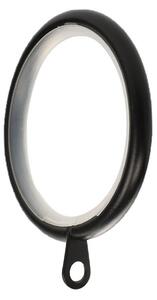 Mix and Match Pack of 6 Metal Curtain Rings Black