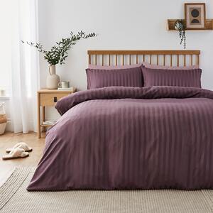 Super Soft Thistle Stripe Duvet Cover and Pillowcase Set Thistle