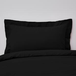 Non Iron Plain Dye Black Oxford Pillowcase Black