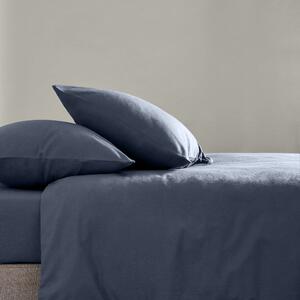 Simply Brushed Cotton Standard Pillowcase Pair Navy (Blue)