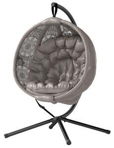Outsunny Round Egg Basket Chair, with Steel Stand