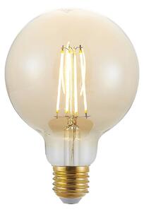LED bulb E27 G95 6,5 W 2,500 K amber 3-step dimmer
