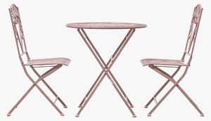 Bellini Outdoor Bistro Set in Coral