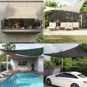 Sunshade Sail 160 g/m² Brown 2x2.5 m HDPE