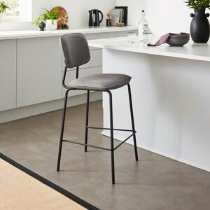 Barker Counter Height Barstool, Faux Leather