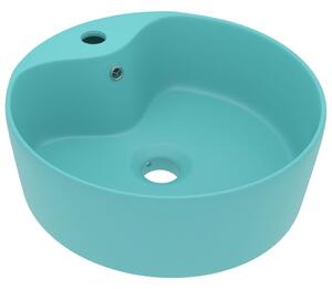 Luxury Wash Basin with Overflow Matt Light Green 36x13 cm Ceramic