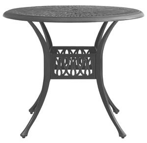Garden Table Black 90x90x74 cm Cast Aluminium