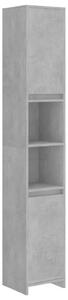 Bathroom Cabinet Concrete Grey 30x30x183.5 cm Engineered Wood