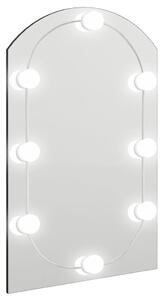 Mirror with LED Lights 60x40 cm Glass Arch