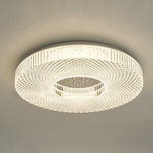 Dar CIM5008 Cimona Small Flush Ceiling Light With Acrylic Finish - Dia: 400mm