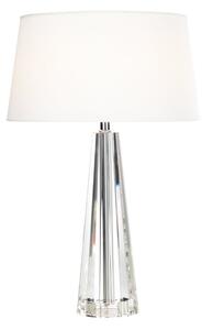 Dar CYP4208 Cyprus Table Lamp With Crystal Base And Shade