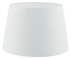 Dar CEZ142 Cezanne Tapered 350MM Diameter Drum Shade In White Faux Silk