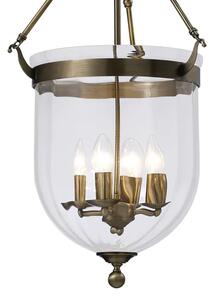 IL31077 Aubrey 4 Light Antique Brass Ceiling Pendant