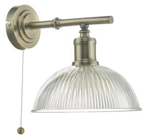 Dar DAR0775 Dara 1 Light Wall Light In Antique Brass