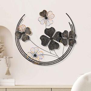 Parklane Metal Celestial Bloom Wall Art in Black