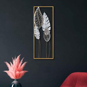 Parklane Metal Argent Leaf Wall Art in Gold and Silver