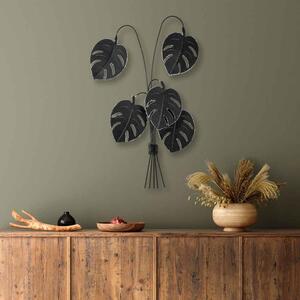 Parklane Metal Eclipse Leaf Wall Art in Black