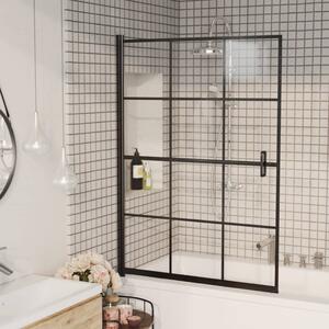 Shower Enclosure ESG 100x140 cm Black