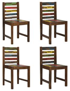 Dining Chairs 4 pcs Solid Reclaimed Wood