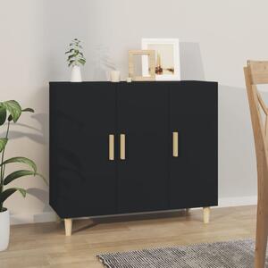 Sideboard Black 90x34x80 cm Engineered Wood