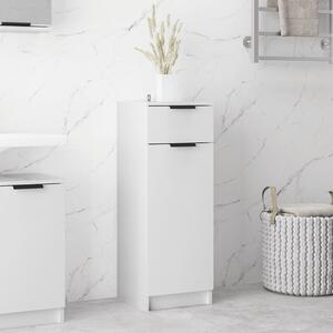 Bathroom Cabinet High Gloss White 32x34x90 cm Engineered Wood