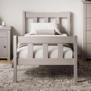 Hepworth Wooden Single Bed In Grey