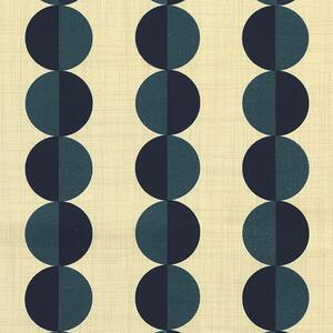 ANTE DECOR Valencia Printed Cotton Fabric Lapis